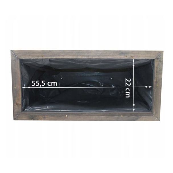 Donica ogrodowa kwietnik drewniany prostokątny 62cm [DP21]