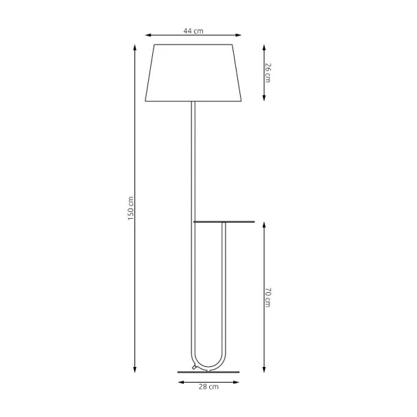 EMIBIG 1421/LP1 HOTEL LP BEIGE lampa podłogowa
