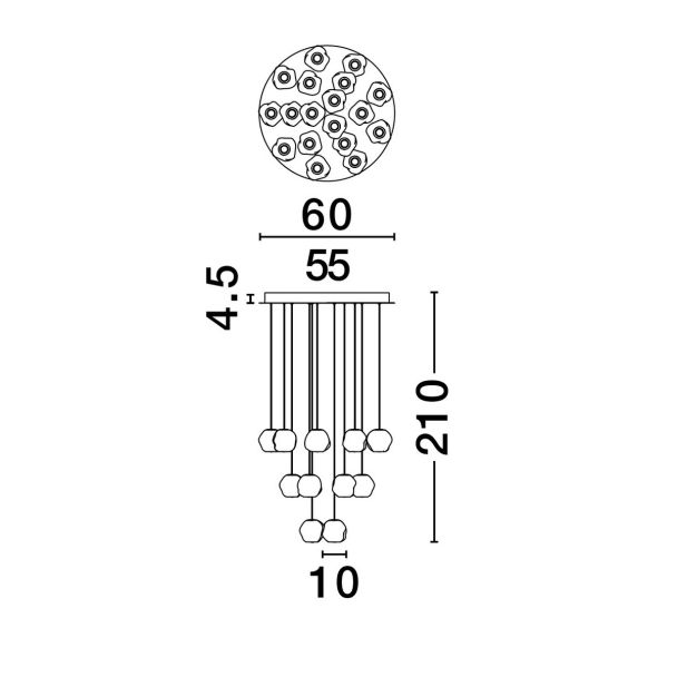 LUCES EXCLUSIVAS LAMPA WISZĄCA CHEPEN LE44427