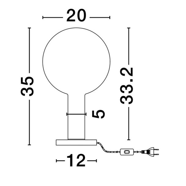 LUCES EXCLUSIVAS LAMPA STOŁOWA JAVIER LE44482
