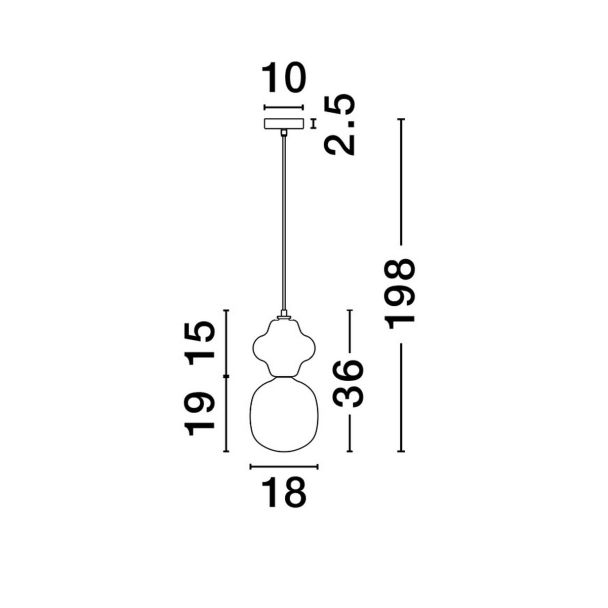 LUCES EXCLUSIVAS LAMPA WISZĄCA VILROSA LE44553