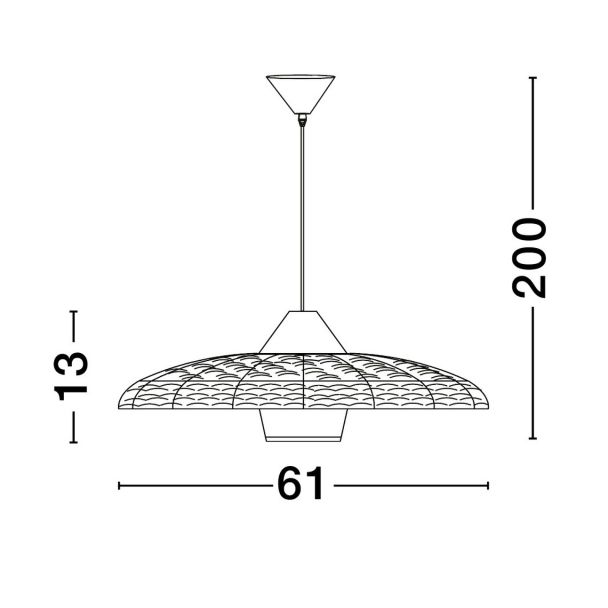LUCES EXCLUSIVAS LAMPA WISZĄCA HUANUNI LE44574