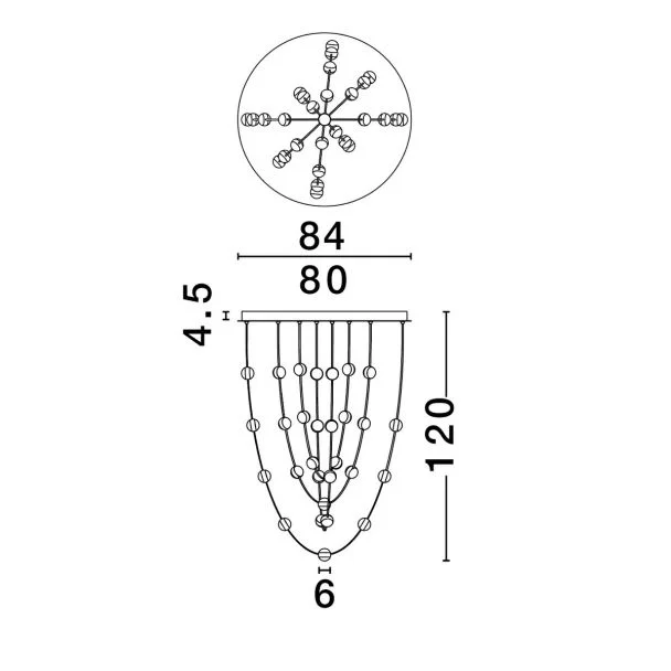LUCES EXCLUSIVAS LAMPA WISZĄCA CUTERVO LE44602