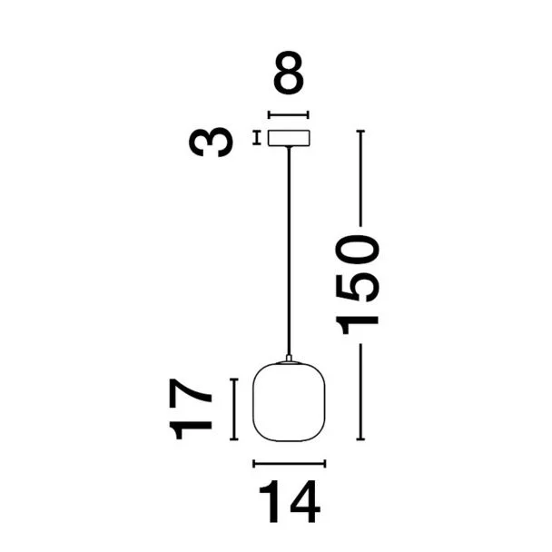 LUCES EXCLUSIVAS LAMPA WISZĄCA ANUCO LE44610