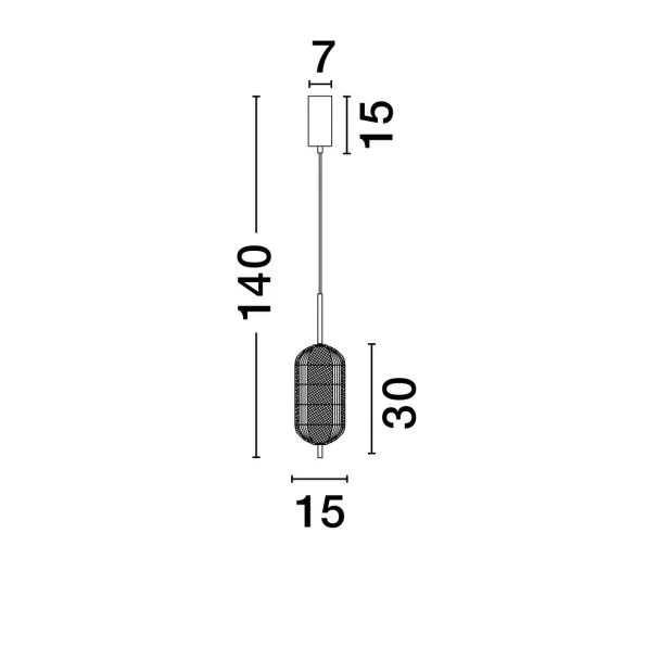 LUCES EXCLUSIVAS LAMPA WISZĄCA TIPUANI LE44626