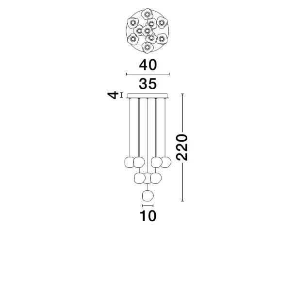 LUCES EXCLUSIVAS LAMPA WISZĄCA CHEPEN LE44643