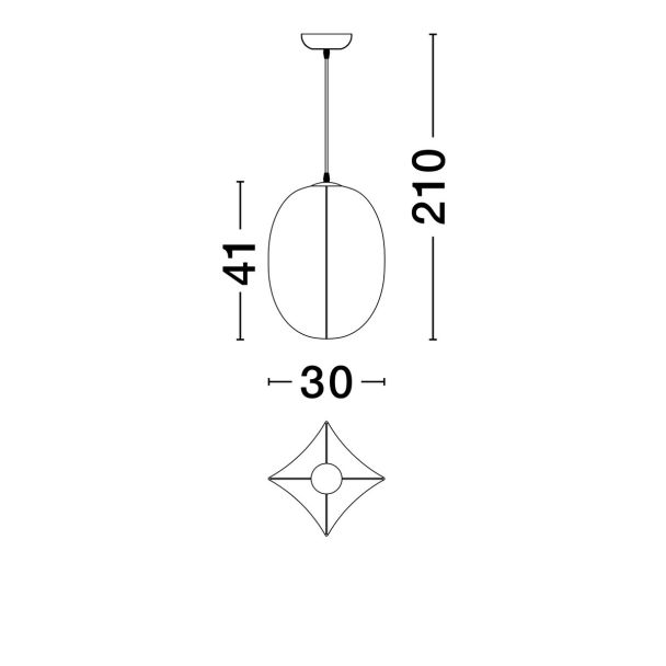 LUCES EXCLUSIVAS LAMPA WISZĄCA MAPIRI LE44746