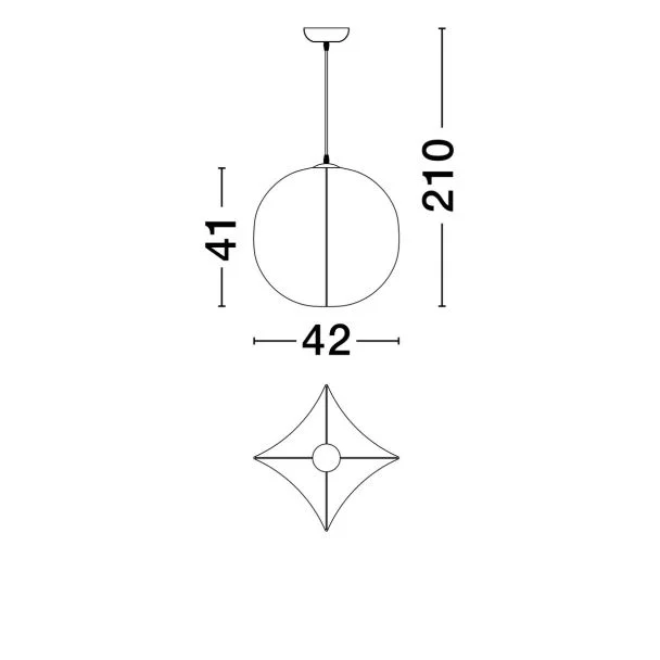 LUCES EXCLUSIVAS LAMPA WISZĄCA MAPIRI LE44747