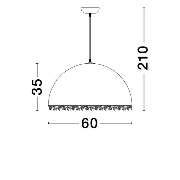 LUCES EXCLUSIVAS LAMPA WISZĄCA MIZQUE LE44749