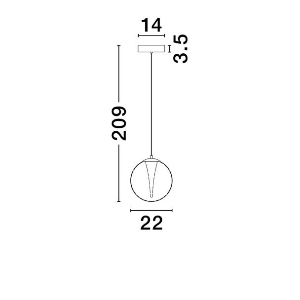 LUCES EXCLUSIVAS LAMPA WISZĄCA HUALMAY LE44832