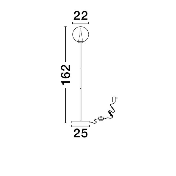 LUCES EXCLUSIVAS LAMPA PODŁOGOWA HUALMAY LE44835