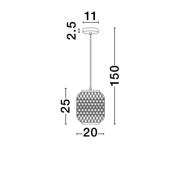 LUCES EXCLUSIVAS LAMPA WISZĄCA POMALCA LE44860
