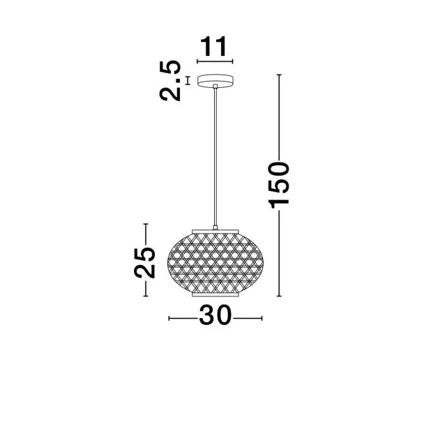 LUCES EXCLUSIVAS LAMPA WISZĄCA REQUENA LE44861
