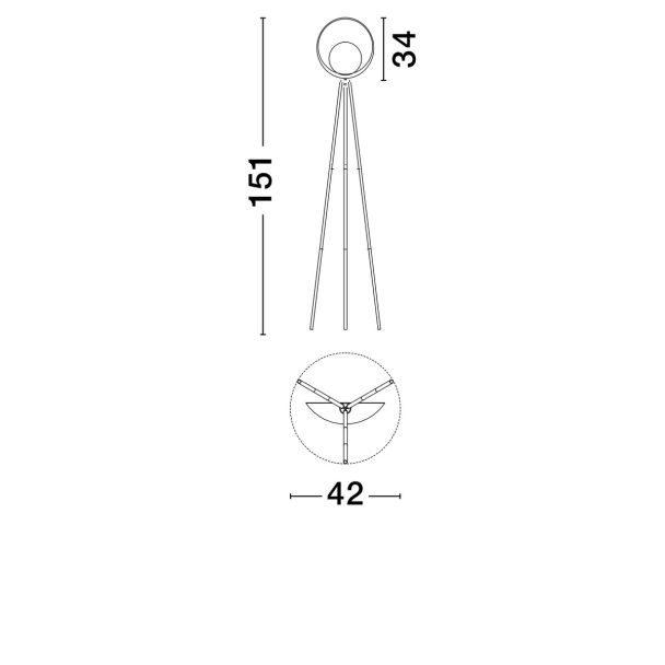 LUCES EXCLUSIVAS LAMPA PODŁOGOWA CATIAMAR LE44958