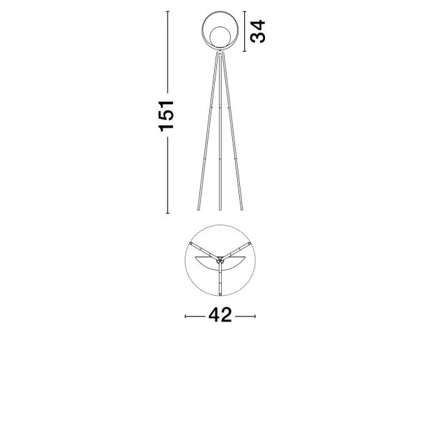 LUCES EXCLUSIVAS LAMPA PODŁOGOWA CATIAMAR LE44958