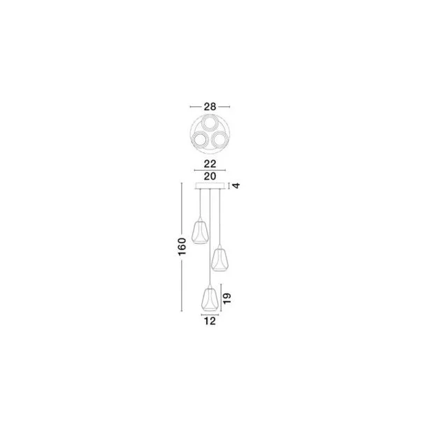 LUCES EXCLUSIVAS RORIZNO LE45113 lampa wisząca