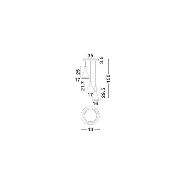 LUCES EXCLUSIVAS SARDUNO LE45138 lampa wisząca