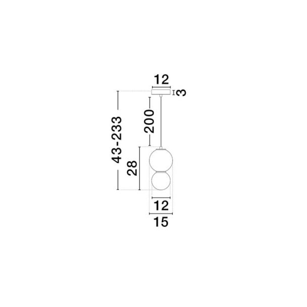 LUCES EXCLUSIVAS JORELIA LE45254 lampa wisząca