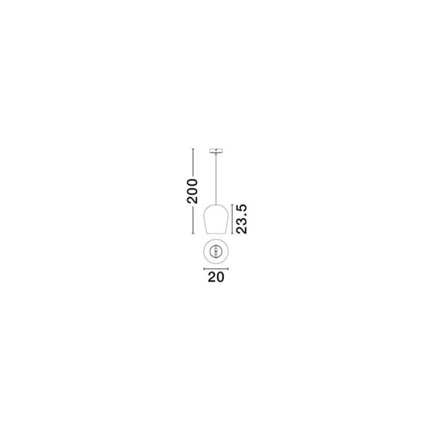 LUCES EXCLUSIVAS PLONZIE LE45288 lampa wisząca