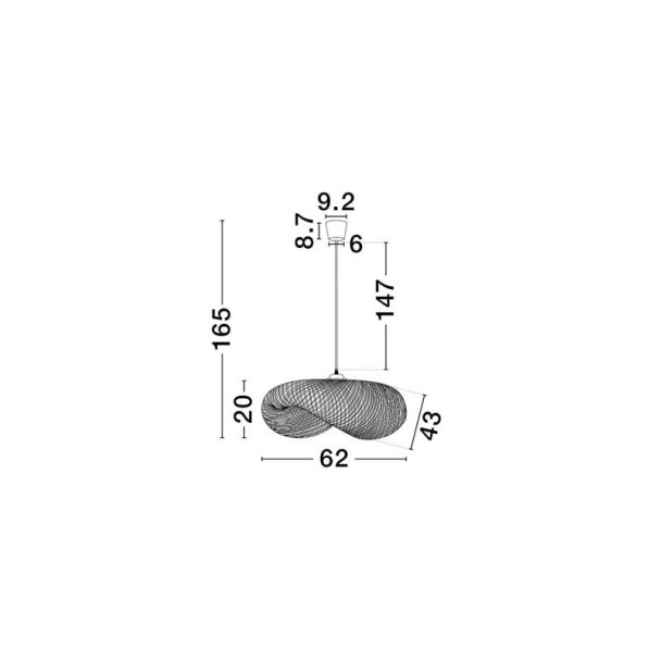 LUCES EXCLUSIVAS NULVERO LE45365 lampa wisząca
