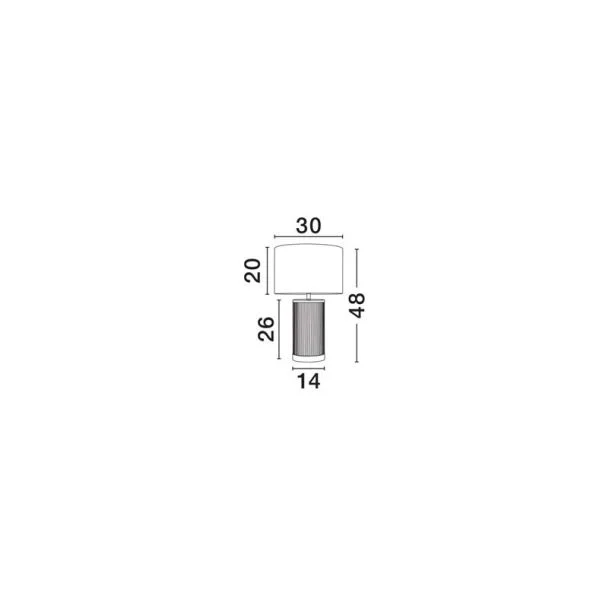 LUCES EXCLUSIVAS ONTAREZ LE45381 lampa stołowa