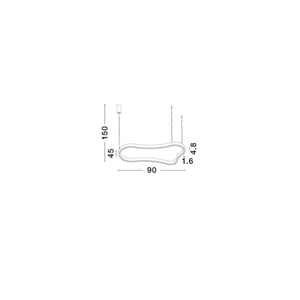 LUCES EXCLUSIVAS VELBANO LE45415 lampa wisząca