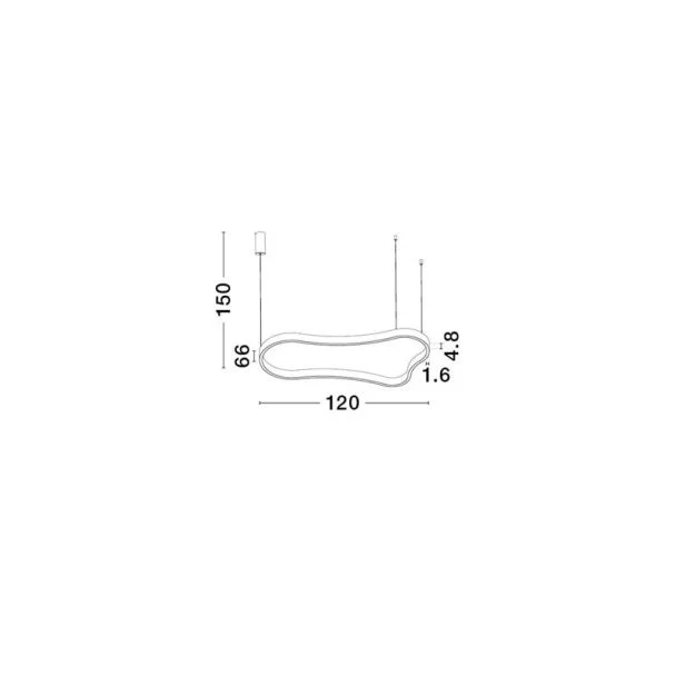LUCES EXCLUSIVAS VELBANO LE45416 lampa wisząca