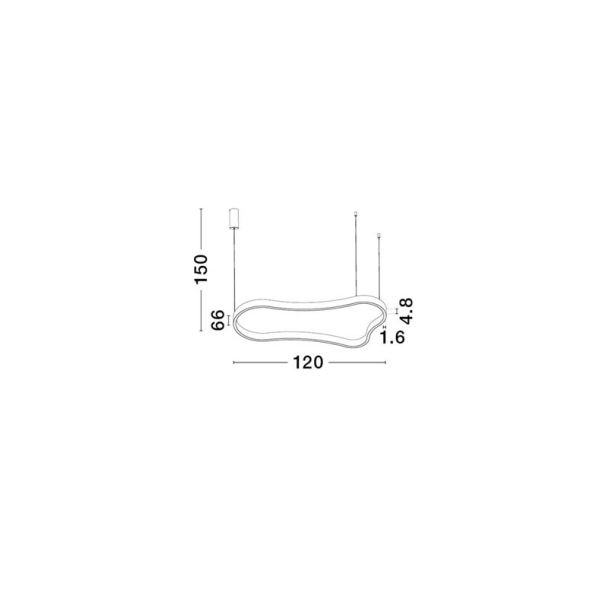 LUCES EXCLUSIVAS VELBANO LE45417 lampa wisząca