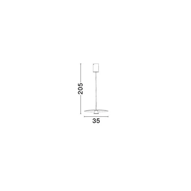 LUCES EXCLUSIVAS PERVIRO LE45437 lampa wisząca