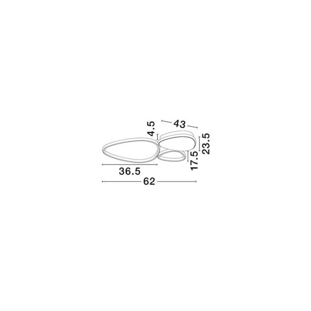 LUCES EXCLUSIVAS ALONTRA LE45499 lampa sufitowa