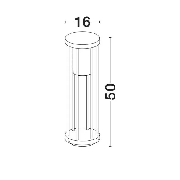 LUCES EXCLUSIVAS MONTIVA LE75173 lampa zewnętrzna stojąca