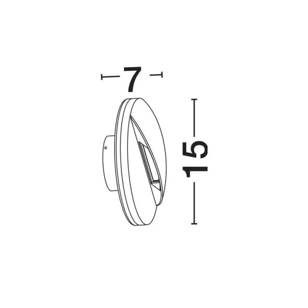 LUCES EXCLUSIVAS ZEVERNA LE75292 lampa zewnętrzna ścienna