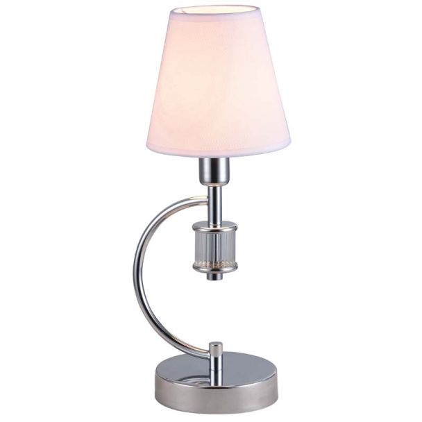 COSMOLIGHT Lampa stołowa LIVERPOOL T01193CH-WH