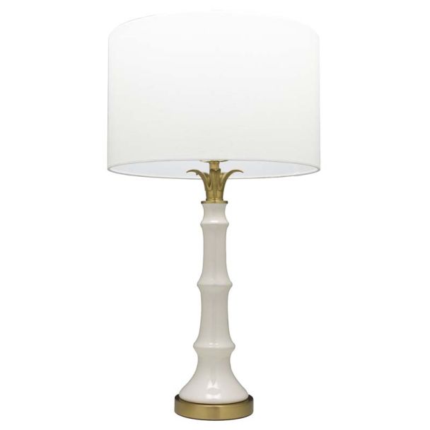 COSMOLIGHT Lampa stołowa LOBOC T01019BR-WH