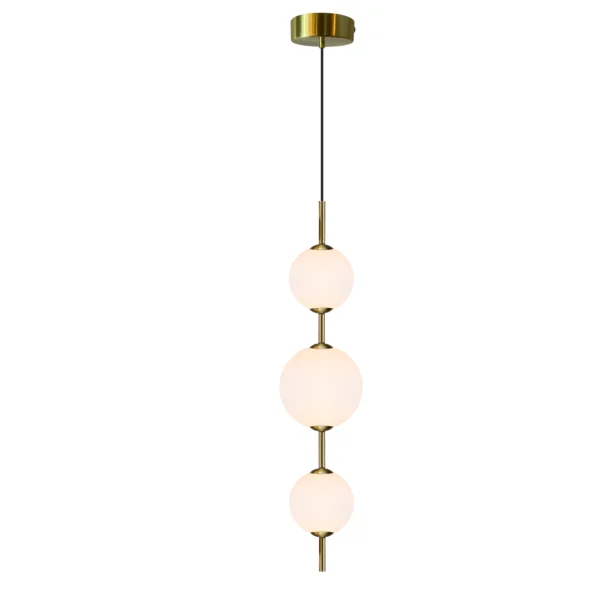 LIGHT PRESTIGE LP-002/3V Dorado 3 lampa wisząca pionowa złota