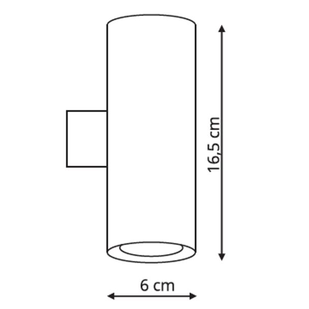 LIGHT PRESTIGE LP-108/1W WH Torre kinkiet biały