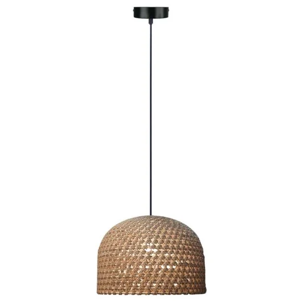 LIGHT PRESTIGE LP-2025/1P 40 cm Ratanowa lampa wisząca Kanso 40 cm brązowy 1xE27