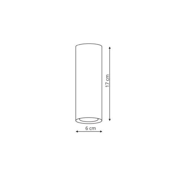 LIGHT PRESTIGE LP-232/1D - 170 WH/GD Manacor oczko białe/złoty 17cm