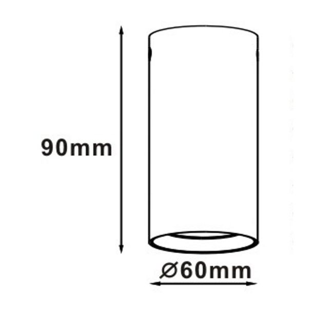 LIGHT PRESTIGE LP-232/1D - 90 BK/GD Manacor oczko czarne/złoty 9cm