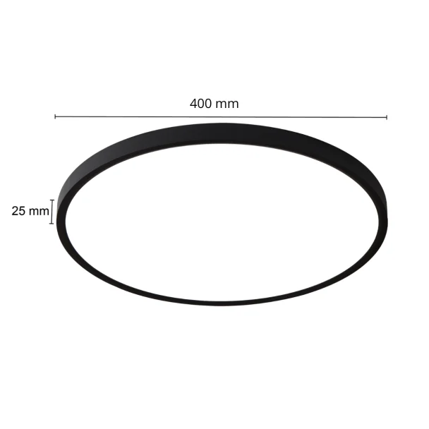 LIGHT PRESTIGE LP-2505/1C-40 BK California plafon 40cm czarny