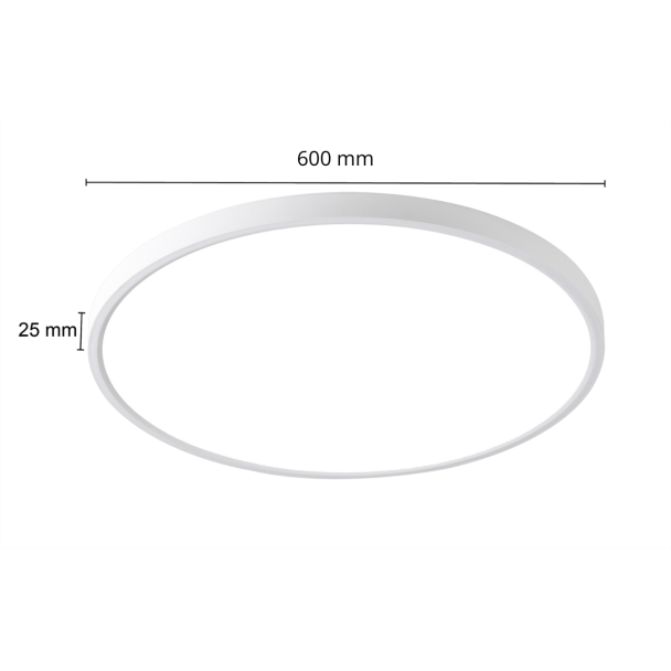 LIGHT PRESTIGE LP-2505/1C-60 WH California plafon 60cm biały