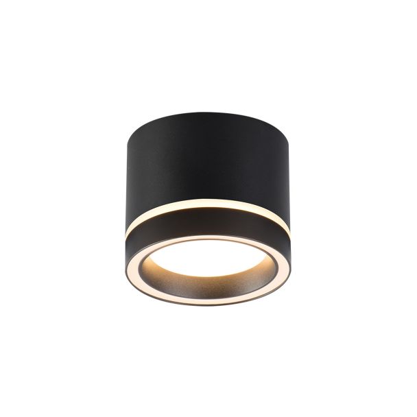 LIGHT PRESTIGE LP-6331/1SM R2 BK Kendal GX53 oprawa natynkowa ring2 czarna