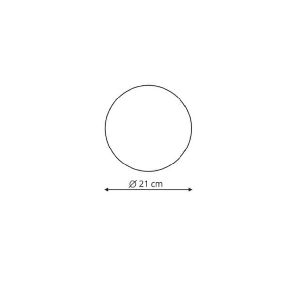 LIGHT PRESTIGE LP-8102/1C-12W BK CCT Plafon Platillo 21 cm czarny LED CCT