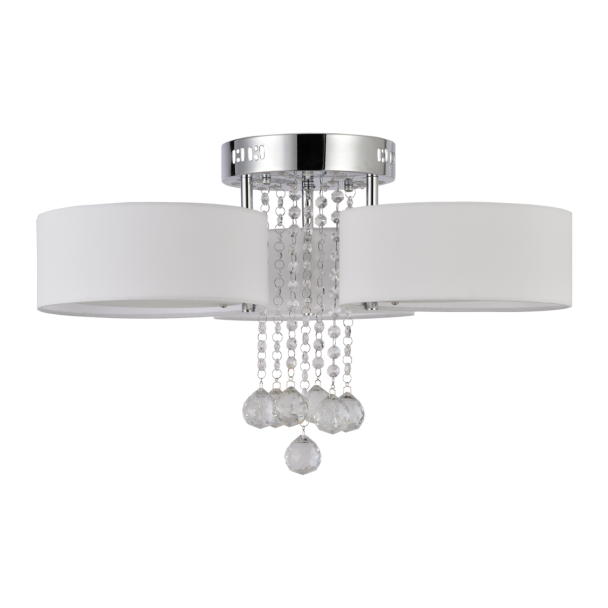 LIGHT PRESTIGE LP-991/3C WH Gambela 3 lampa sufitowa biała