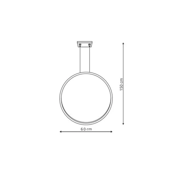 LIGHT PRESTIGE LP-999/1P S BK CCT Lampa wisząca Mirror czarna LED CCT