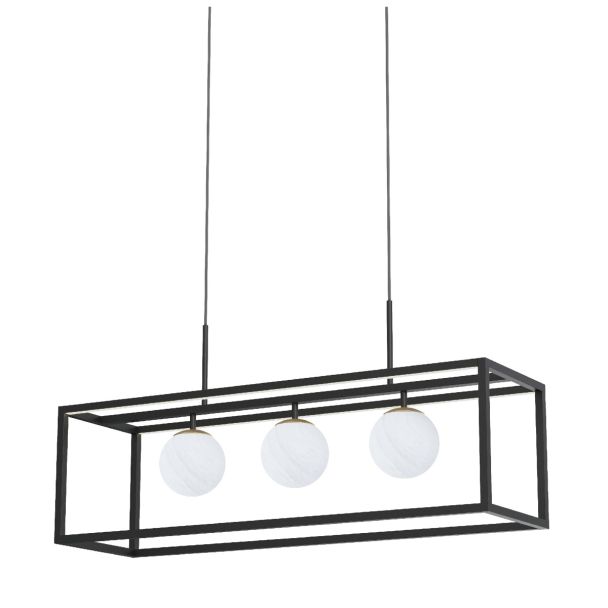 ZUMALINE MD3115-3-3BT PIRO LAMPA WISZĄCA CZARNA/BLACK