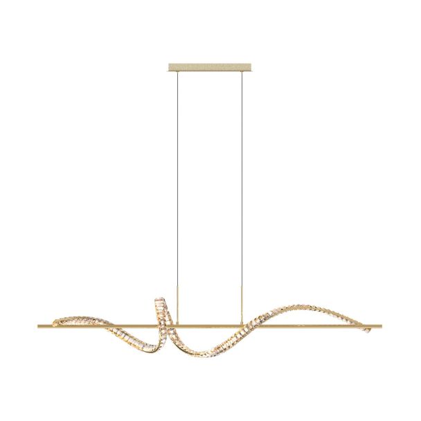 ZUMALINE MD3170-1-3GT ATHESA LAMPA WISZĄCA ZŁOTA/GOLD