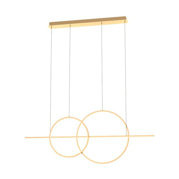 ZUMALINE MD7358-2A-3GT CHOLET LAMPA WISZĄCA ZŁOTA/GOLD