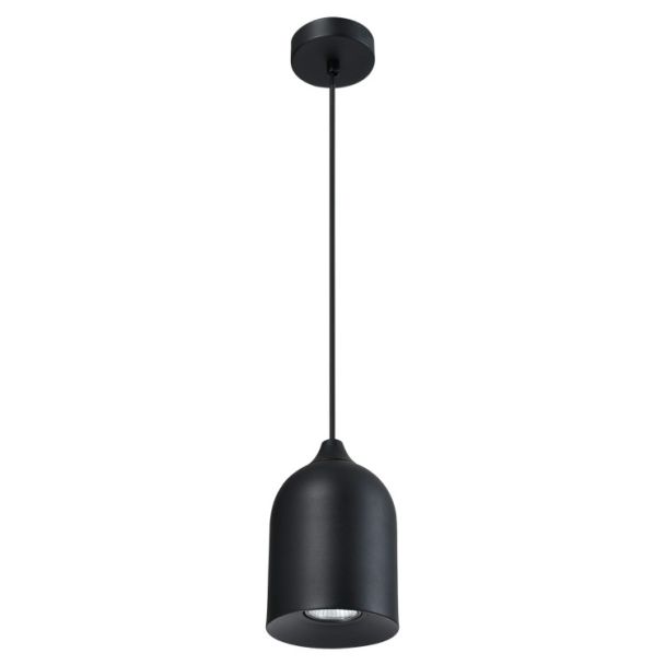 LIGHT PRESTIGE LP-0110/1P BK Metalowa lampa wisząca Nilo czarna 1xGU10