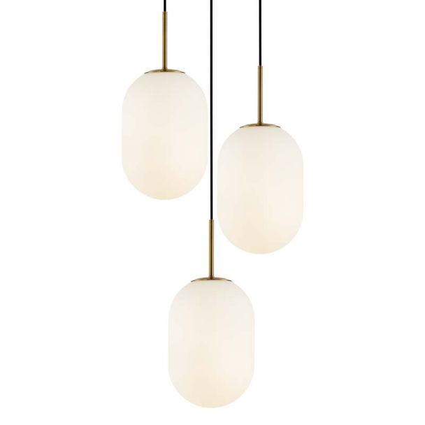 MILAGRO ML0315 Lampa wisząca ALIAS GOLD 3xE14 koło
